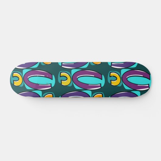Pop Geometrie Skateboard Deck (Horizontaal)
