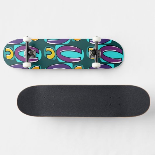 Pop Geometrie Skatebord Dek Persoonlijk Skateboard (Horizontaal)