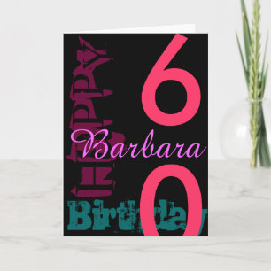 Pop Gepersonaliseerd 60e verjaardag Wenskaart Kaart