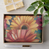 Pop Gerbera Daisy Pattern Tissuepapier (Geschenk)