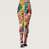 Pop Girl Art Comic Leggings 2 - Koel (Achterkant)