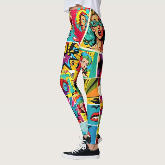 Pop Girl Art Comic Leggings 2 - Koel (Links)