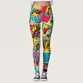 Pop Girl Art Comic Leggings 2 - Koel