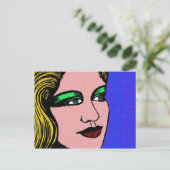 Pop Girl Briefkaart (Staand voorkant)