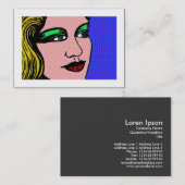Pop Girl (grens) Visitekaartje (Voorkant / Achterkant)