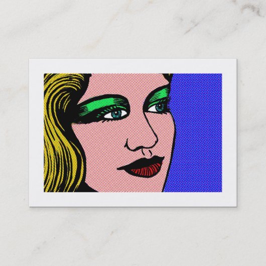 Pop Girl (grens) Visitekaartje (Voorkant)