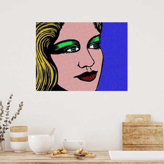 Pop Girl Poster (Keuken)