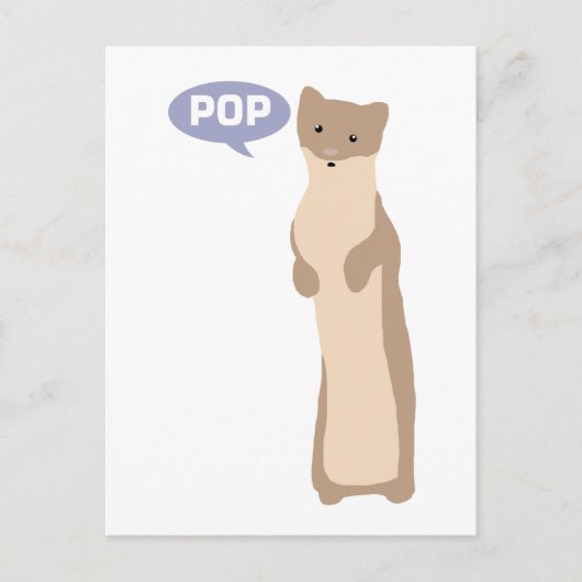 Pop Goes the Weasel Briefkaart (Voorkant)