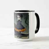 Pop Gothic Girl Big Eyes Mok (Voorkant rechts)