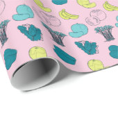 Pop Groenten en Fruit Tuin Inpakpapier (Rol Hoek)