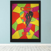 Pop — Heart Canvas afdrukken (Insitu (Houten vloer))