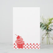 Pop Heart Cupcake Briefpapier (Staand voorkant)
