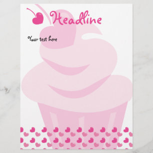 Pop Heart Cupcake Flyer