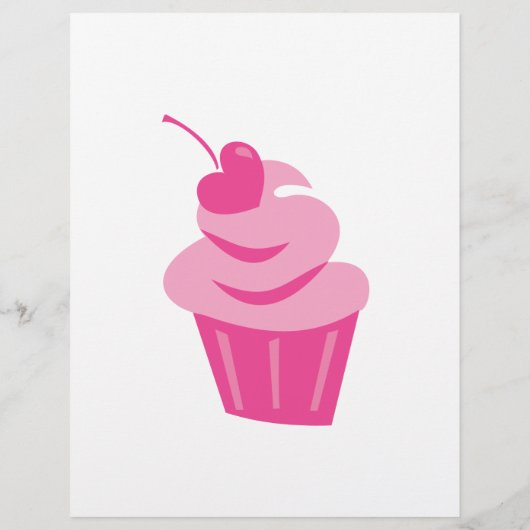 Pop Heart Cupcake Flyer (Achterkant)