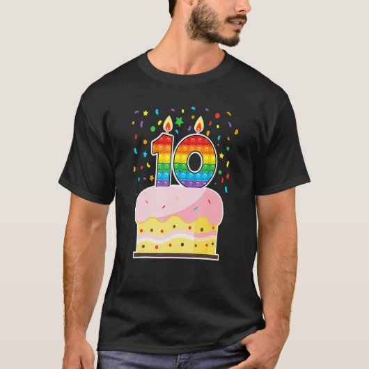 Pop Het 10e verjaardag van de geboorte van meisjes T-shirt (Voorkant)