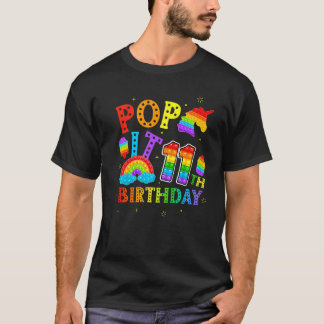 Pop Het 11e Verjaardag 11 Jaar Popping Party Voor  T-shirt