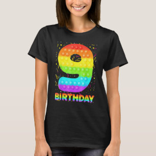 Pop Het 9e verjaardag van de bevalling meisjes jon T-shirt