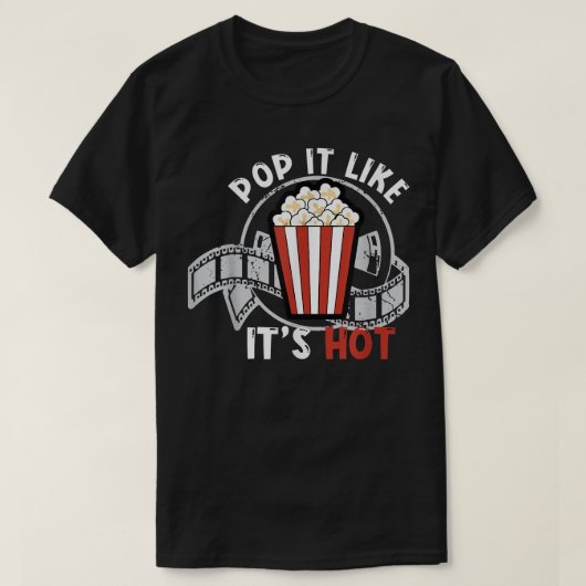 Pop het als een leuke filmavond grappig popco t-shirt (Design voorkant)