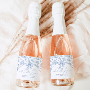 Pop het als ze ploft Toile Safari dieren Sparkling Wijnetiket
