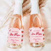 Pop het als ze Pop Berry Sweet Baby shower Mini Wijn Etiket