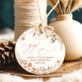 Pop het als ze Pop Boho Pampas Grass Bedankjes Labels