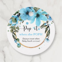 Pop het als ze pop jongen baby shower