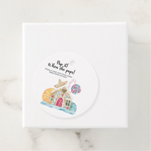 Pop het als ze pop! Kersthuis Bedankjes Labels (In situ)