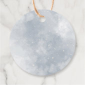 Pop het als ze pop met elegante kerstboom bedankjes labels (Achterkant)