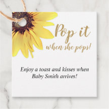 Pop het als ze Pop! Zonnebloem, geverfd