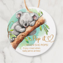Pop het als ze Poppen Baby Koala Baby shower