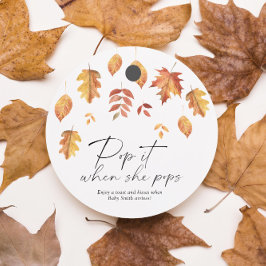 Pop het als ze poppen - Blad herfst - Bedankjes Labels