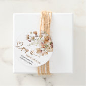 Pop het als ze Poppen bloemenBaby shower Bedankjes Labels (In situ)