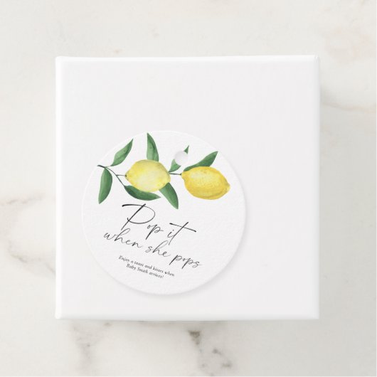 Pop het als ze poppen - citruscitroen - bedankjes labels (In situ)