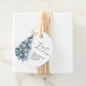 Pop het als ze poppen elegante kerstboom boog bedankjes labels (In situ)