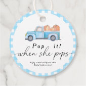 Pop het als ze poppen - Pompoenwagen - Bedankjes Labels (Achterkant)