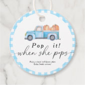 Pop het als ze poppen - Pompoenwagen - Bedankjes Labels (Voorkant)