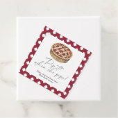 Pop het als ze poppen - taart baby shower bedankjes labels (In situ)