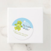 Pop het als ze Poppen  van paddenstoel Baby shower Bedankjes Labels (In situ)