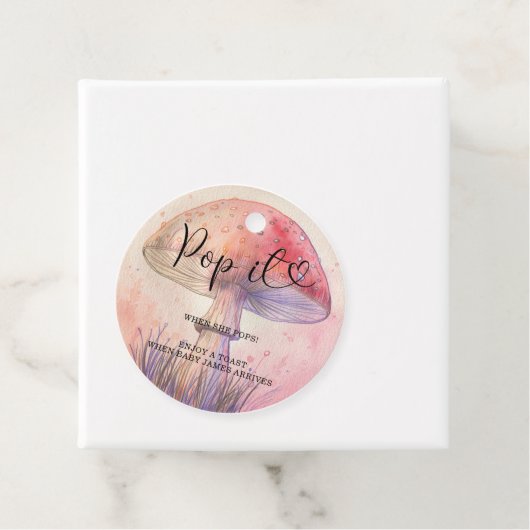 Pop het als ze poppen - vlieg agarisch - bedankjes labels (In situ)