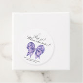 Pop het als zij komt! - Strikstip babyshowers Bedankjes Labels (In situ)