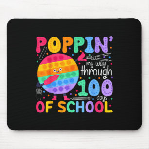 Pop het blauw mijn weg door 100 dagen school 10 muismat