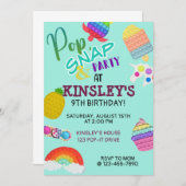 Pop Het Bubbel Fidget Speelgoed Verjaardag (Voorkant / Achterkant)