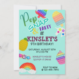 Pop Het Bubbel Fidget Speelgoed Verjaardag