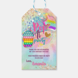 Pop Het Bubble Fidget Speelgoed Cadeaulabel