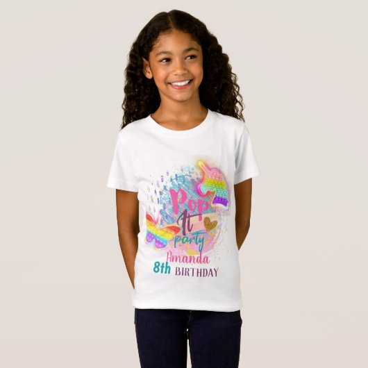 Pop Het Bubble Fidget T-shirt (Voorkant volledig)