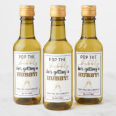 Pop het Bubbly Brunch Vrijgezellenfeest Wijn Etiket (Flessen)