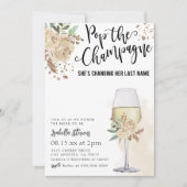 Pop het Champagne Vrijgezellenfeest Kaart (Voorkant)