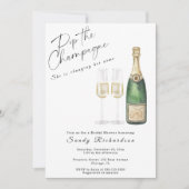 Pop het Champagne Vrijgezellenfeest Kaart (Voorkant)