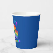 Pop het doet het dag dolfijn voor geboorte meisje  papieren bekers (Links)