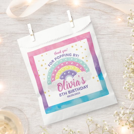 Pop Het Fidget Birthday Party Bedankzakje (Geknipt)